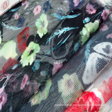 Fashion Printing Net/ Mesh Garment Fabric, Home Textile Fabric